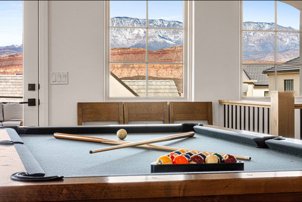 Desert mountain views from the retreat venue